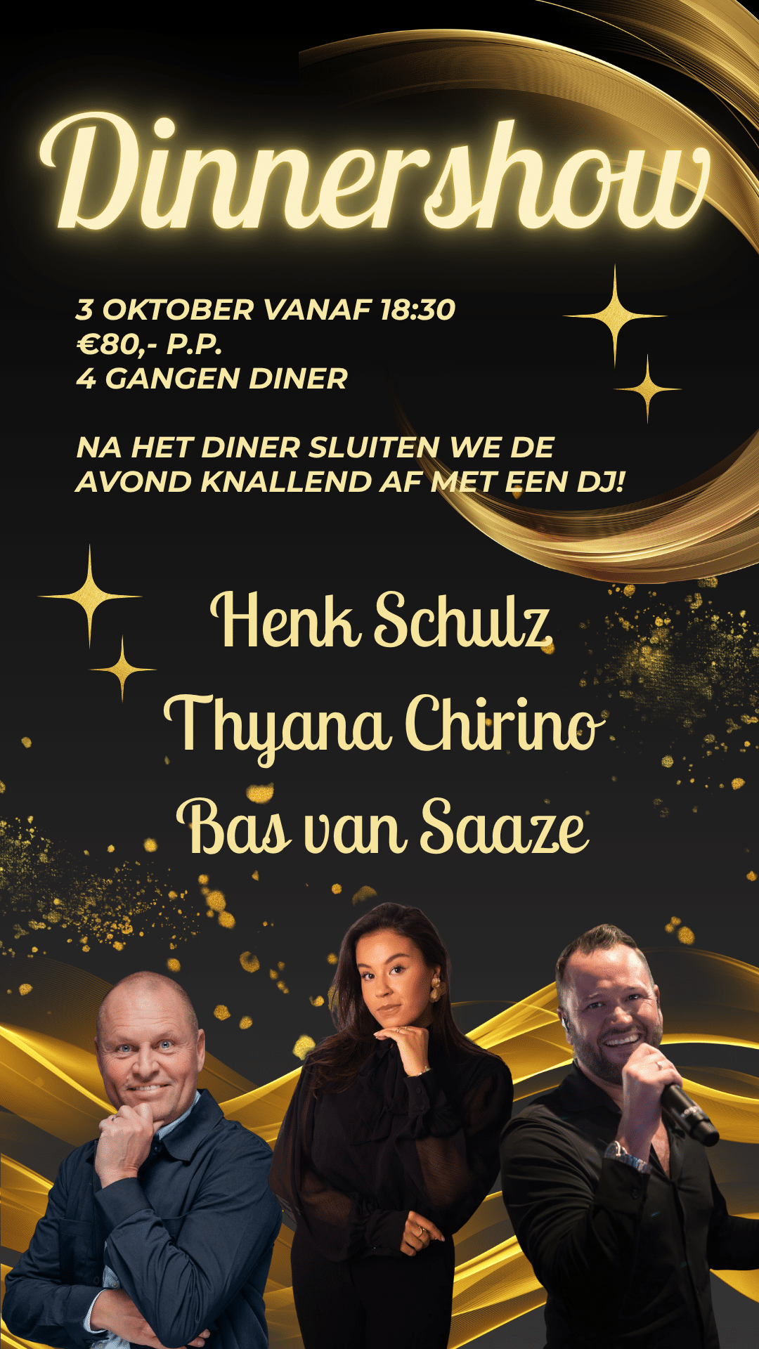 Dinnershow 3 oktober